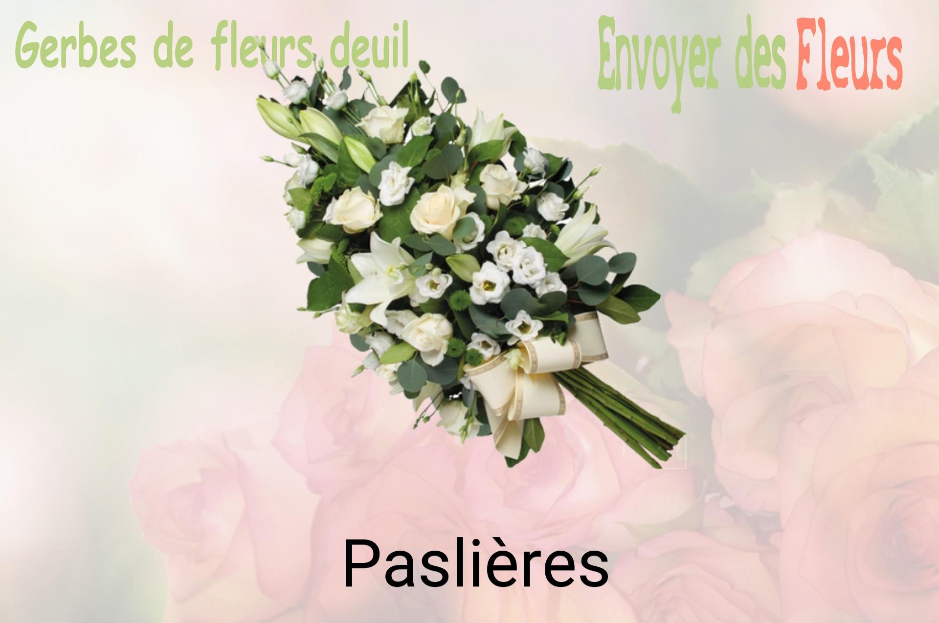 Gerbe de fleurs de deuil livrée à Paslières